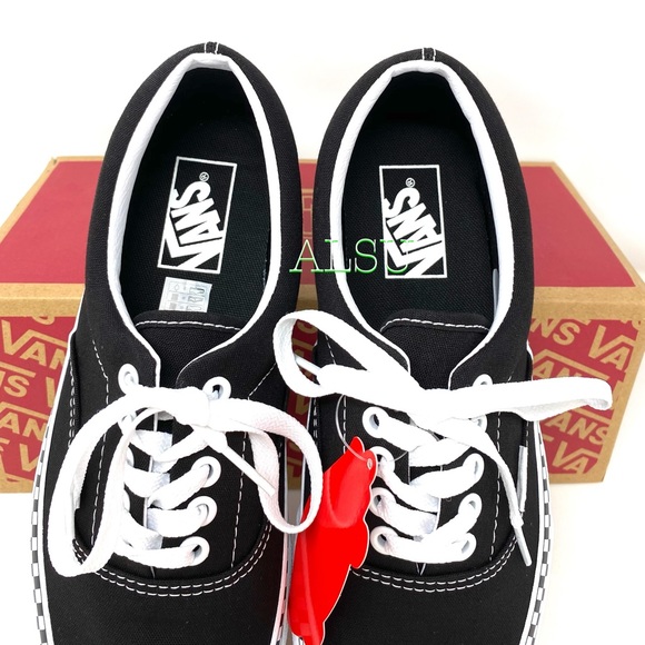 VANS Check Foxing Canvas Black Women’s Sneakers - Picture 6 of 9